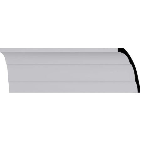 Ekena Millwork 4 3/4"H x 3 1/2"P x 5 7/8"F x 94 1/2"L, Adonis Crown Moulding MLD04X03X04AD